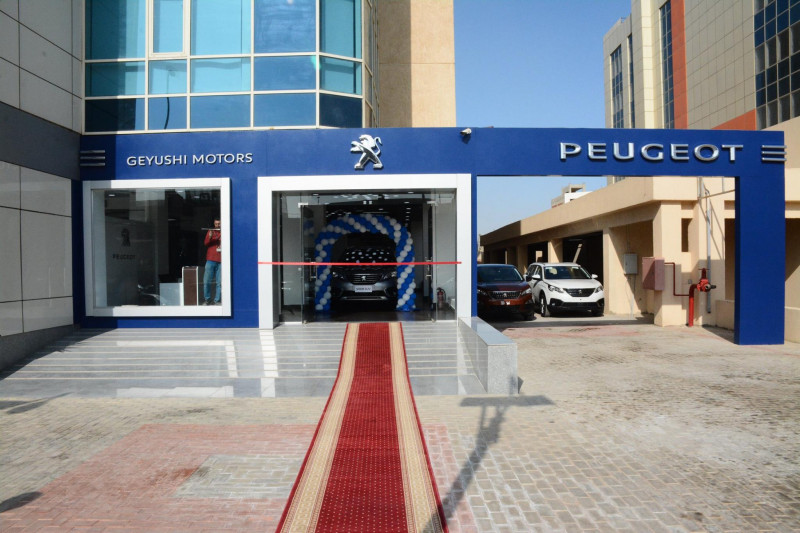 The opening of the Geyushi Peugeot showroom in the Fifth Settlement