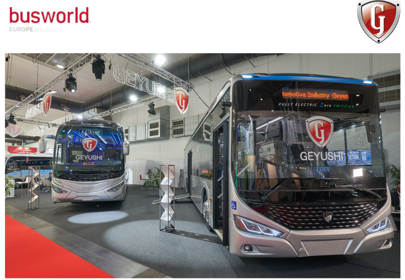 جيوشي تكشف عن اثنين من الحافلات المتميزة في Busworld 2023 في بروكسل